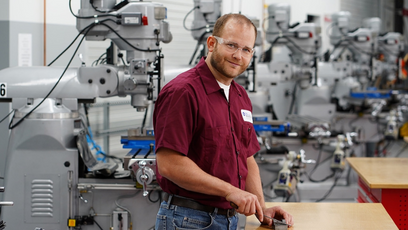 Image of male working in a manufacturing workshop