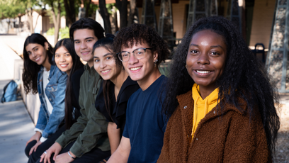 Image of a group of community college students