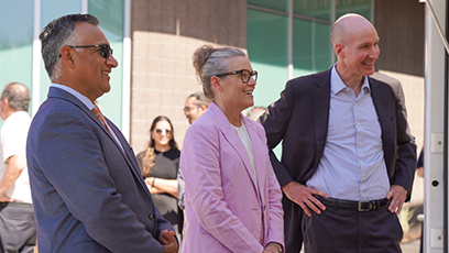 Image of Dr. Steven R. Gonzales, Governor Katie Hobbs, U.S. Deputy Secretary of Energy David M. Turk