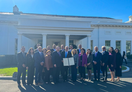 MCCCD Chancellor Dr. Steven R. Gonzales joined higher education leaders and community advocates at the White House for the ceremonial signing of Executive Order 14124