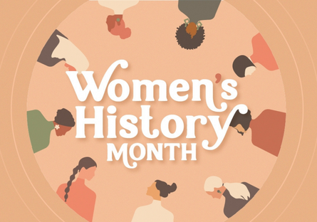 A graphic for National Women's History Month
