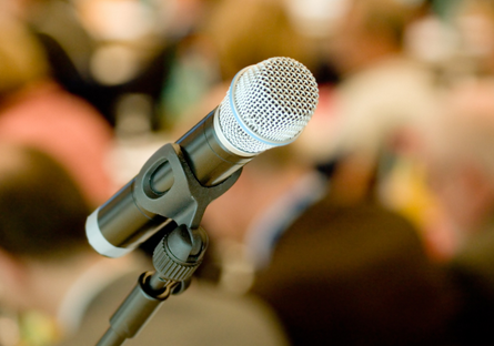 An image of a microphone