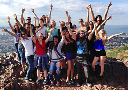 An image of Maricopa Community Colleges students participating in a Study Abroad program