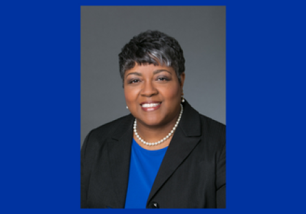 Image of Dr. Tiffany Hunter with a blue background