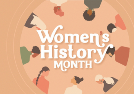 A graphic for National Women's History Month