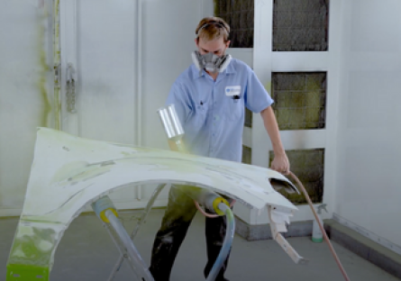 An image of an Auto Body Collision student