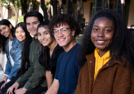 Image of a group of community college students