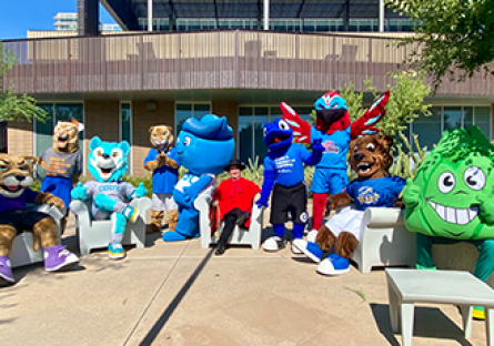 Image of all ten Maricopa Community Colleges mascots