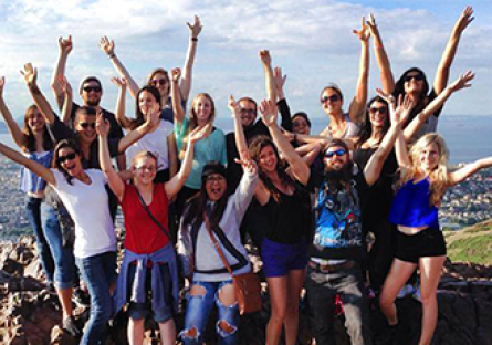 An image of Maricopa Community Colleges students participating in a Study Abroad program