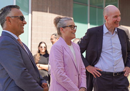 Image of Dr. Steven R. Gonzales, Governor Katie Hobbs, U.S. Deputy Secretary of Energy David M. Turk